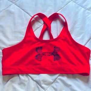 Under Armour Red Crossback Sports Bra